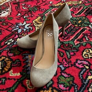Vince Camuto Taupe Suede Classic Pump